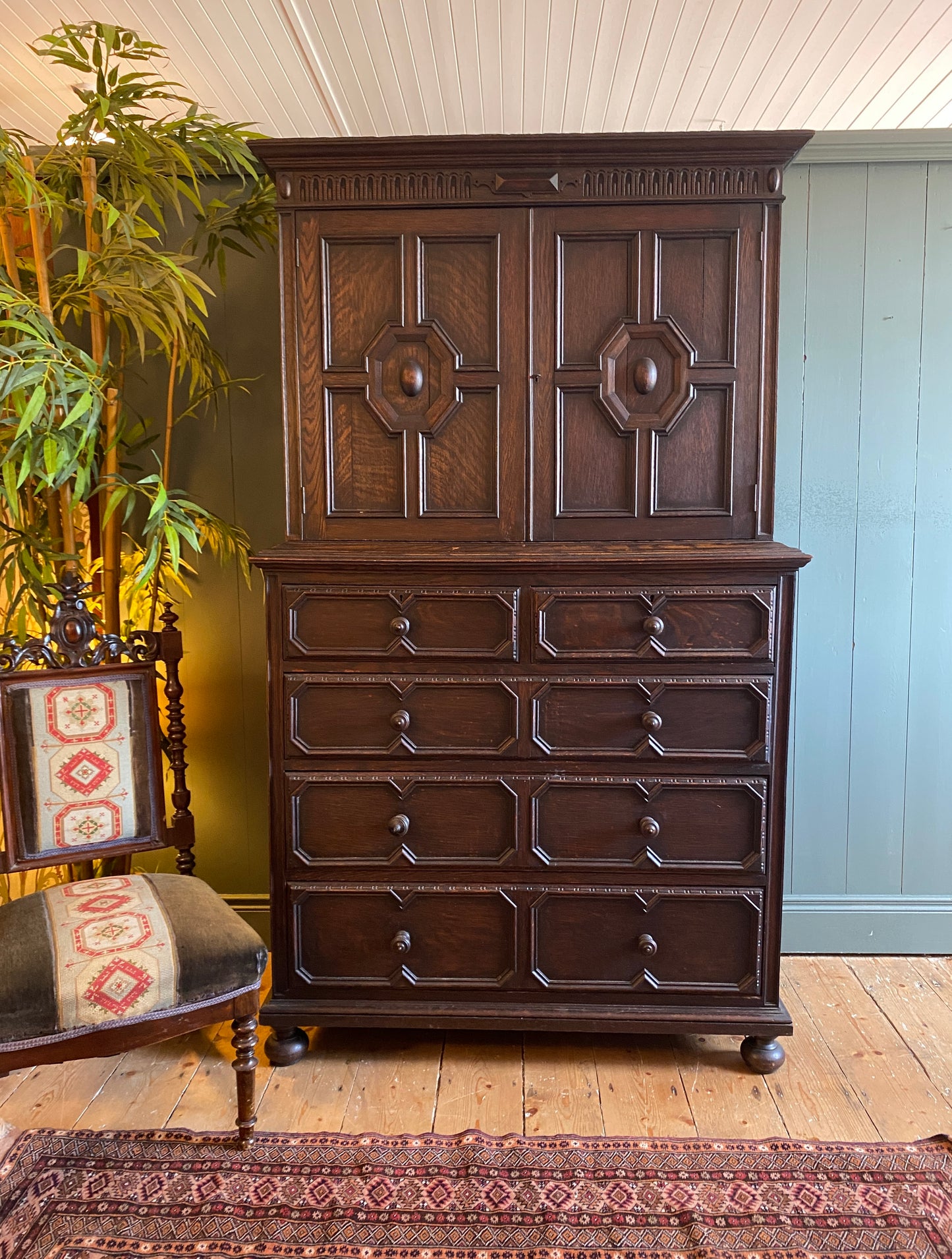 17th Century Oak Cupboard