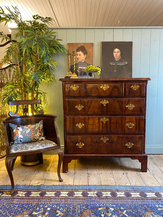 18th Century Walnut Chest Of Drawers