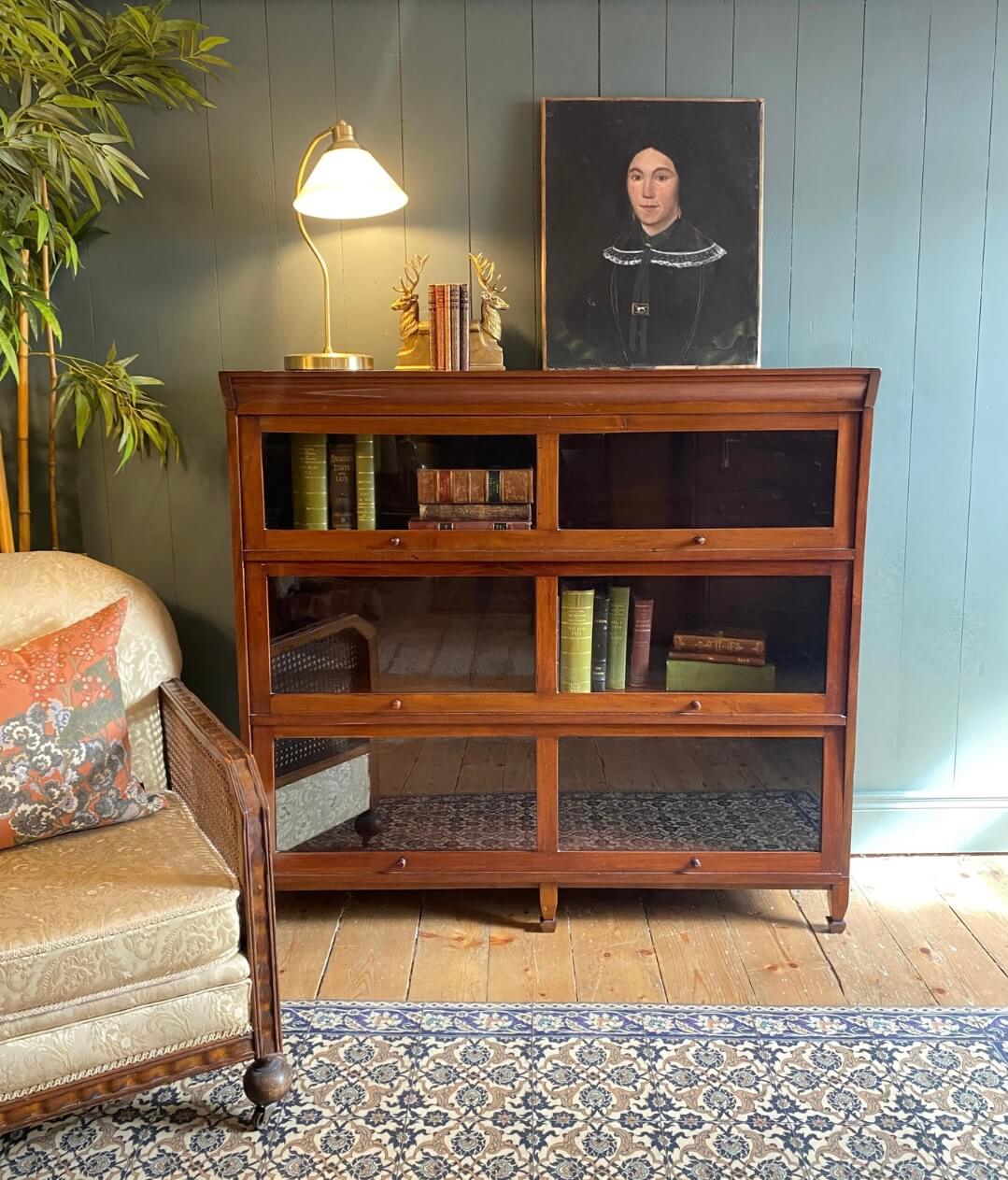 1910s Mahogany Barrister Bookcase