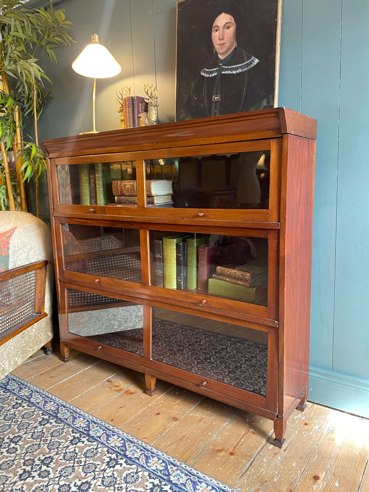 1910s Mahogany Barrister Bookcase