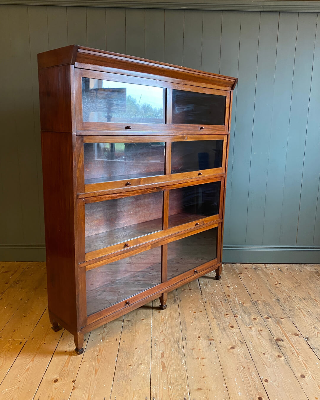 1910s Mahogany Barrister Bookcase