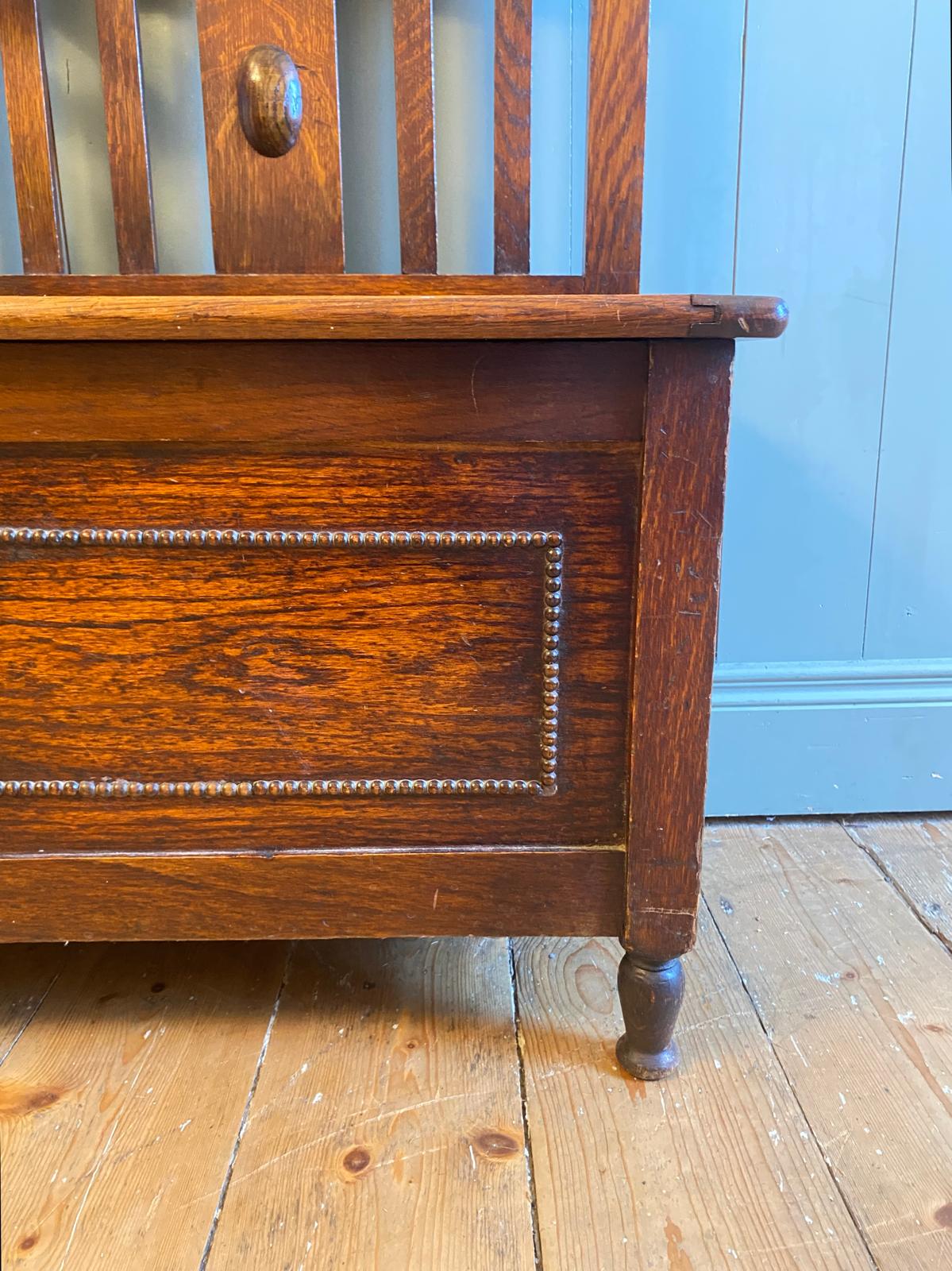 1920s Hall Seat with Umbrella/Stick Stand