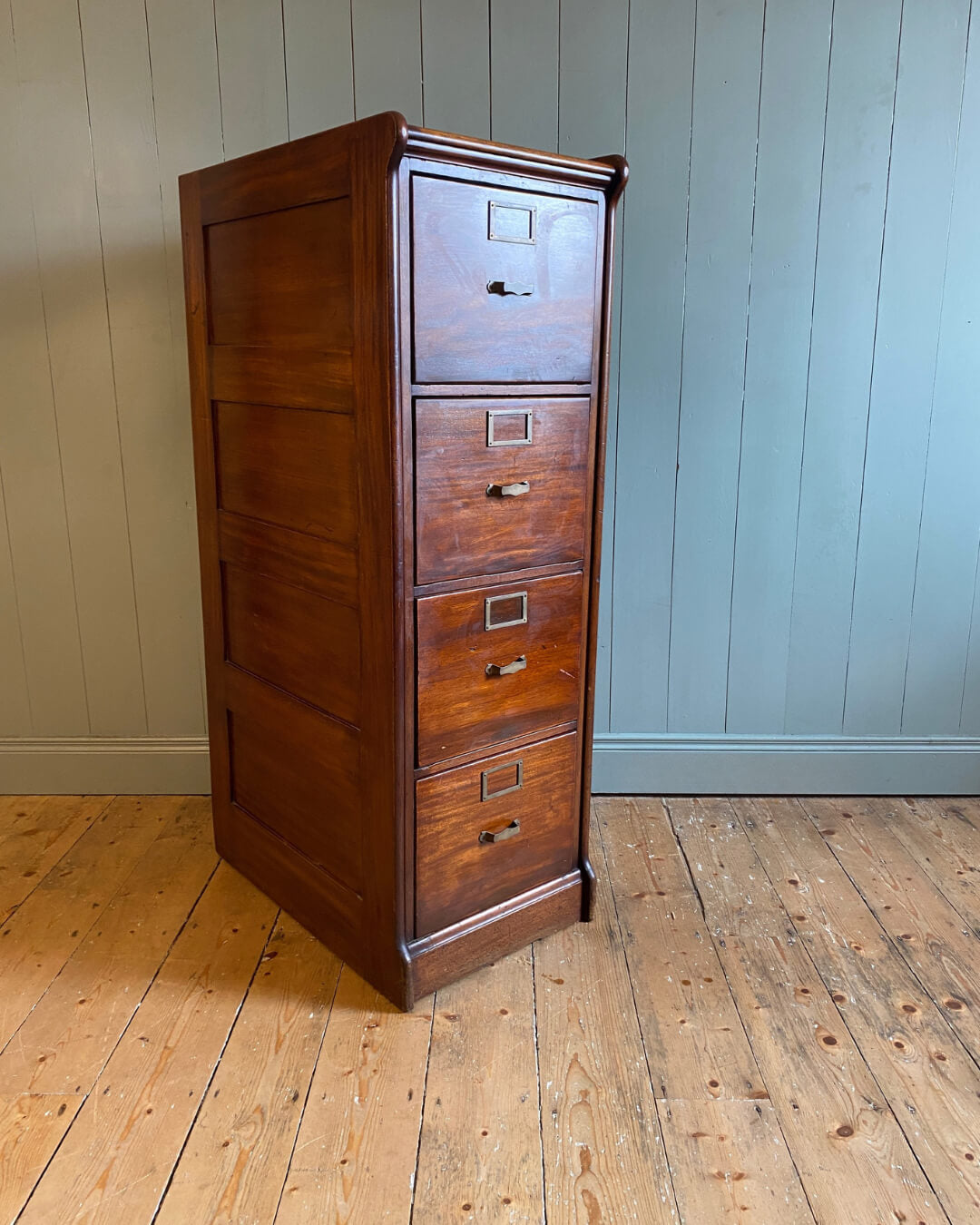 1920s Mahogany Filing Cabinet