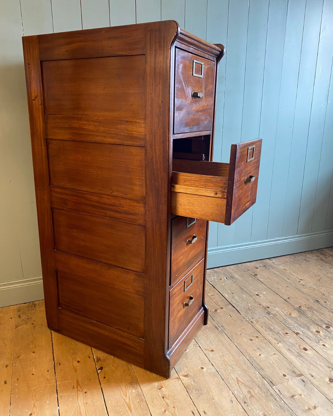 1920s Mahogany Filing Cabinet