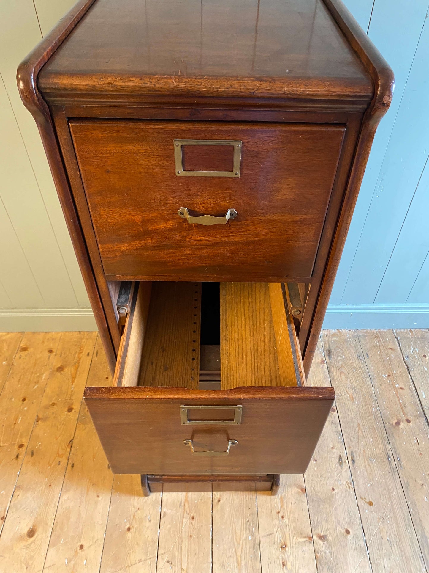1920s Mahogany Filing Cabinet