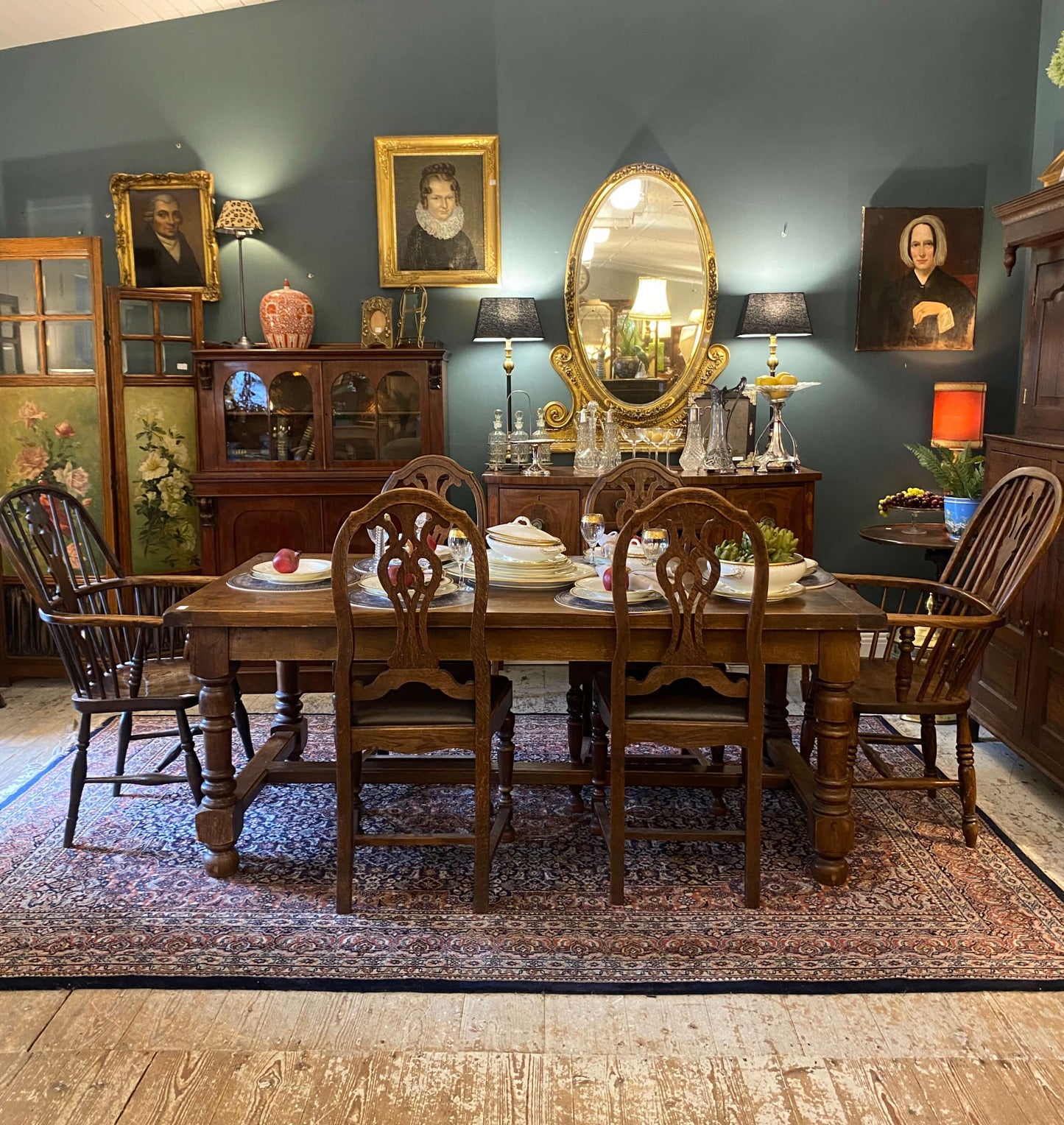 1920's Oak Refectory Table
