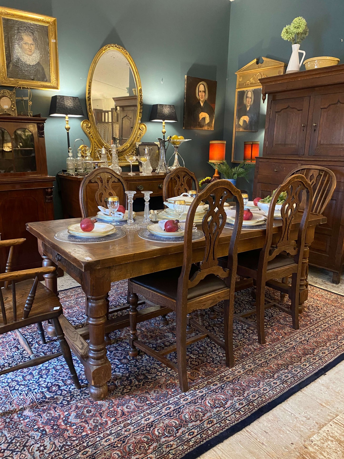 1920's Oak Refectory Table