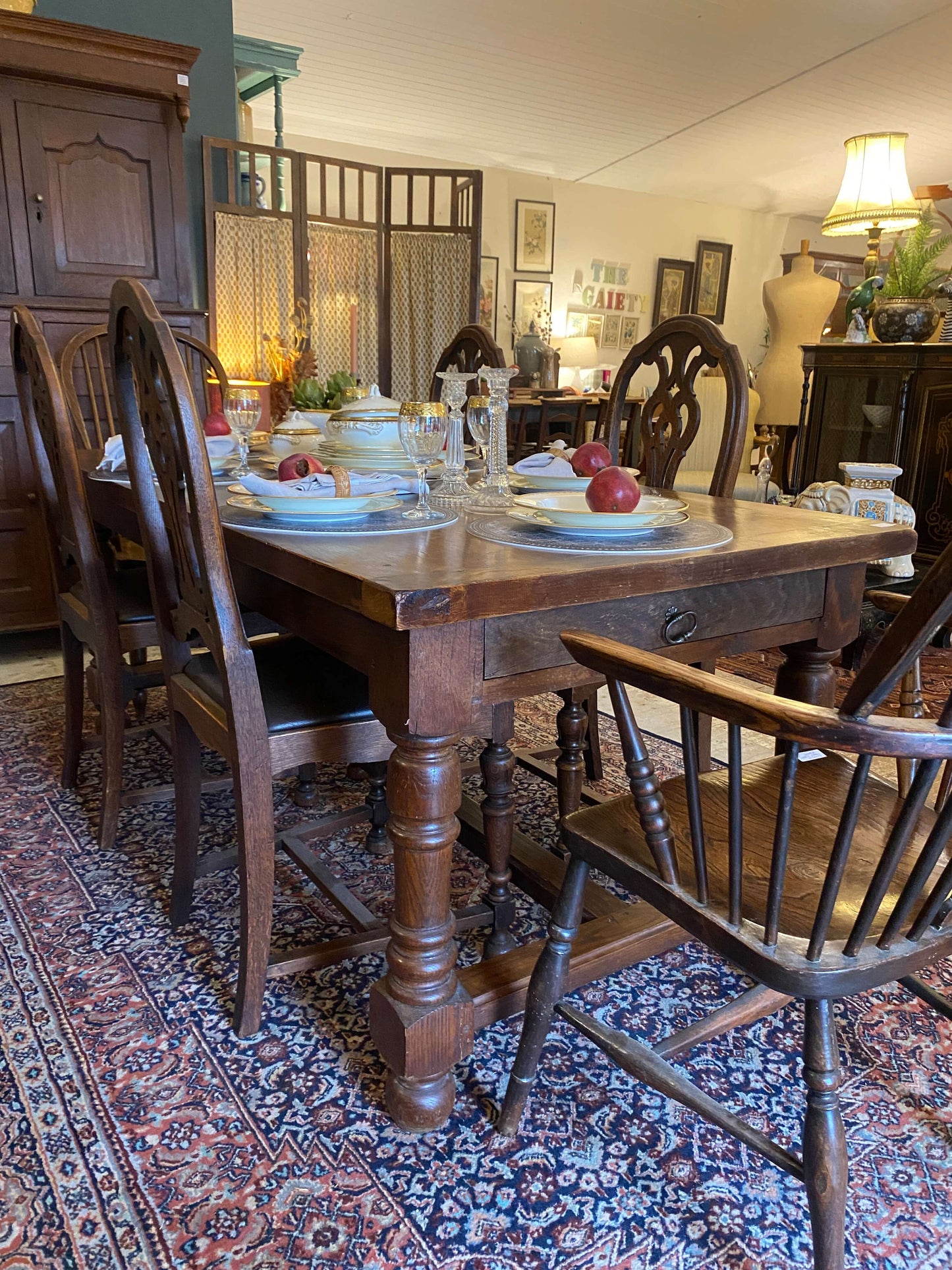 1920's Oak Refectory Table