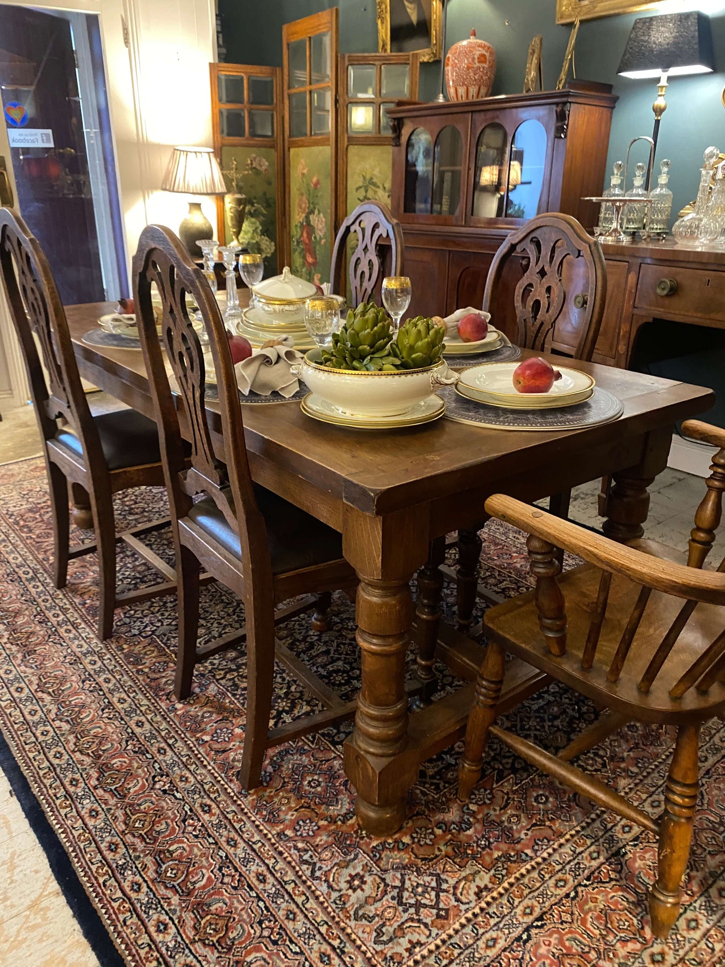 1920's Oak Refectory Table