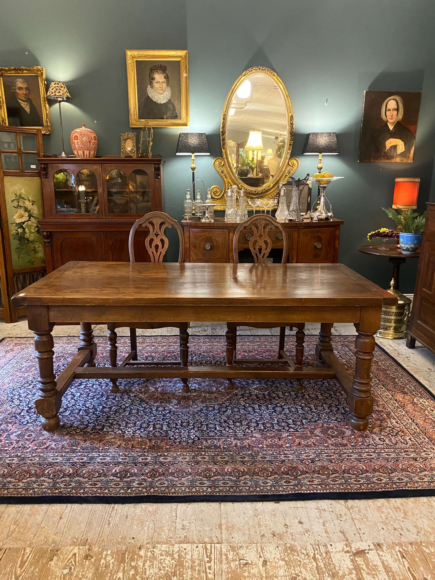 1920's Oak Refectory Table