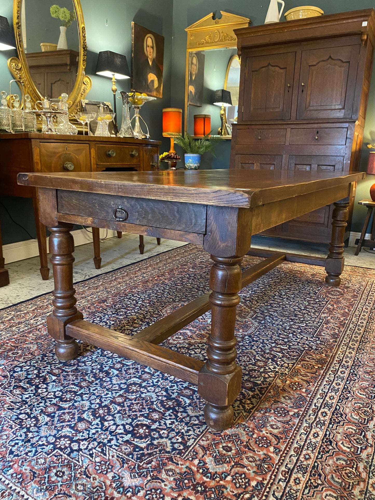 1920's Oak Refectory Table