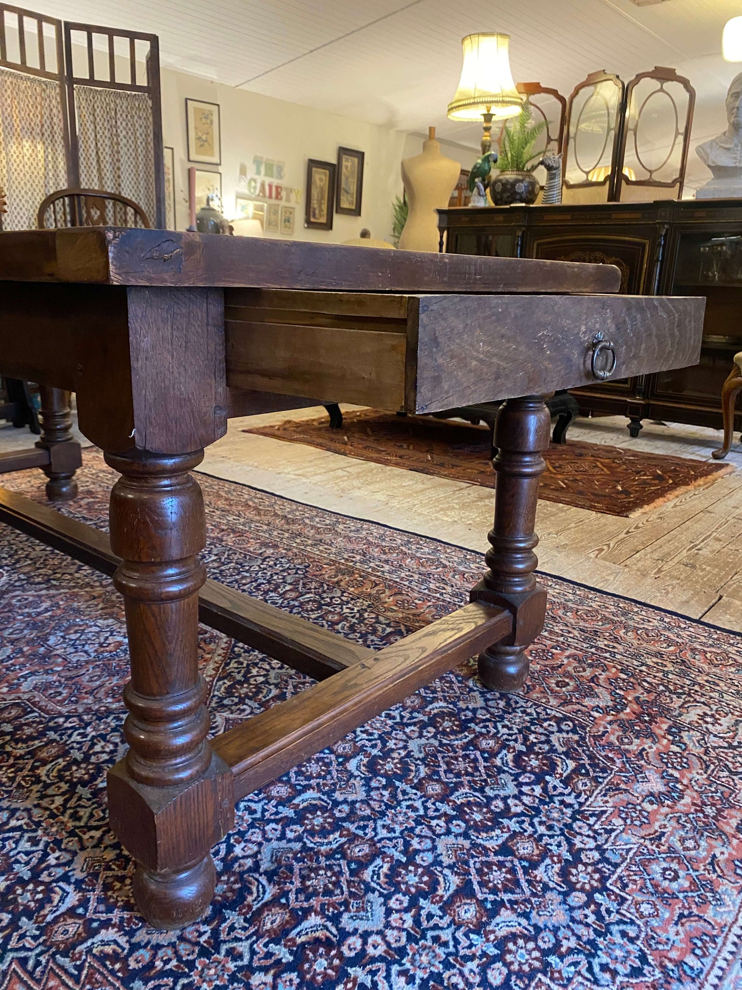 1920's Oak Refectory Table