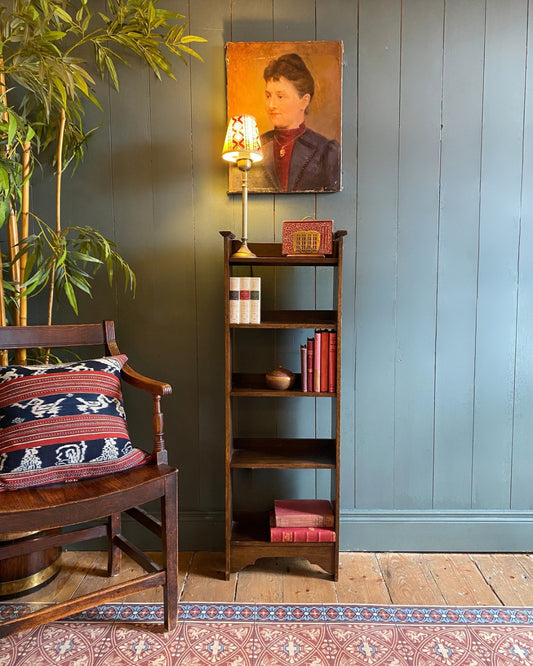 1920s Oak Open Bookcase