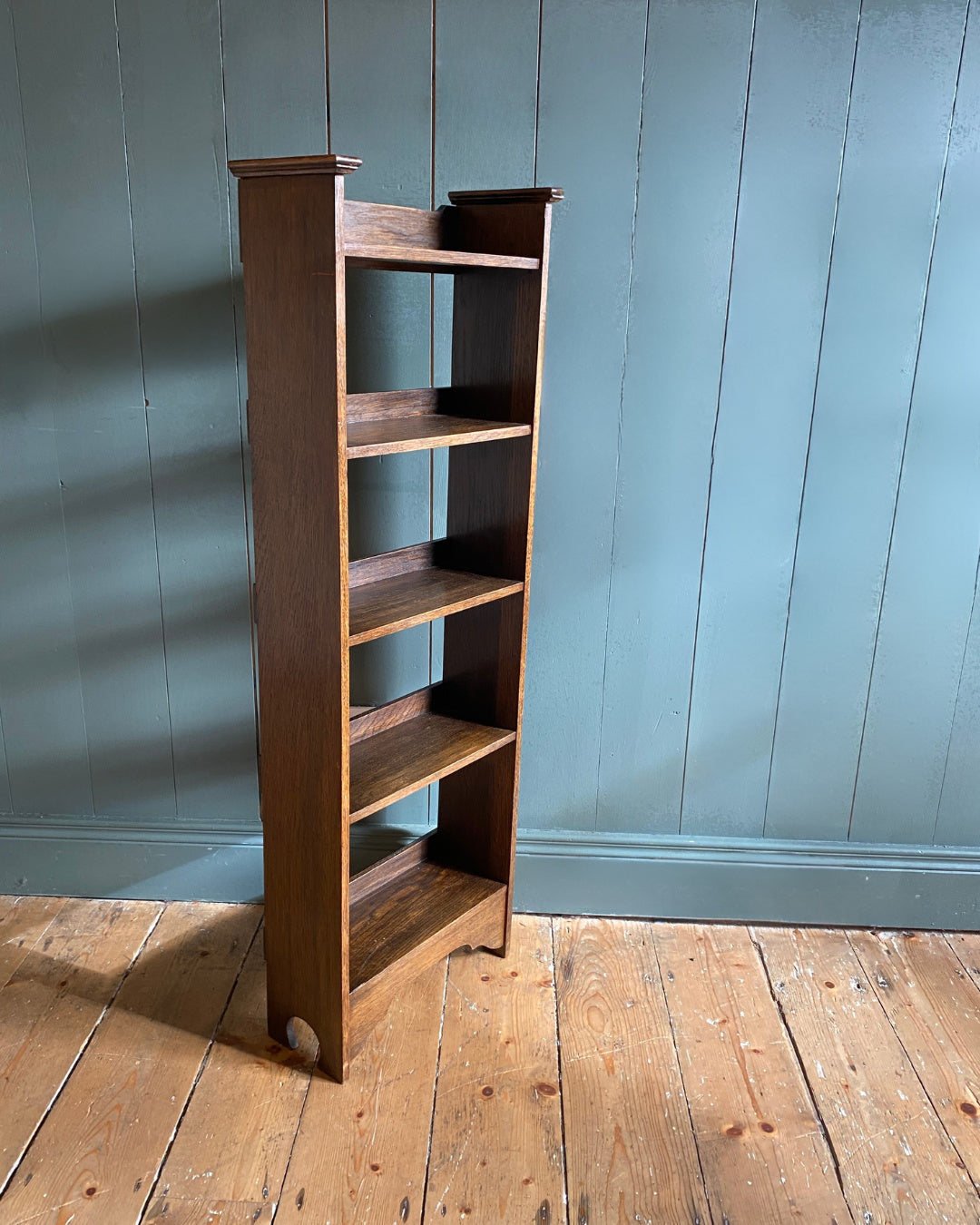 1920s Oak Open Bookcase