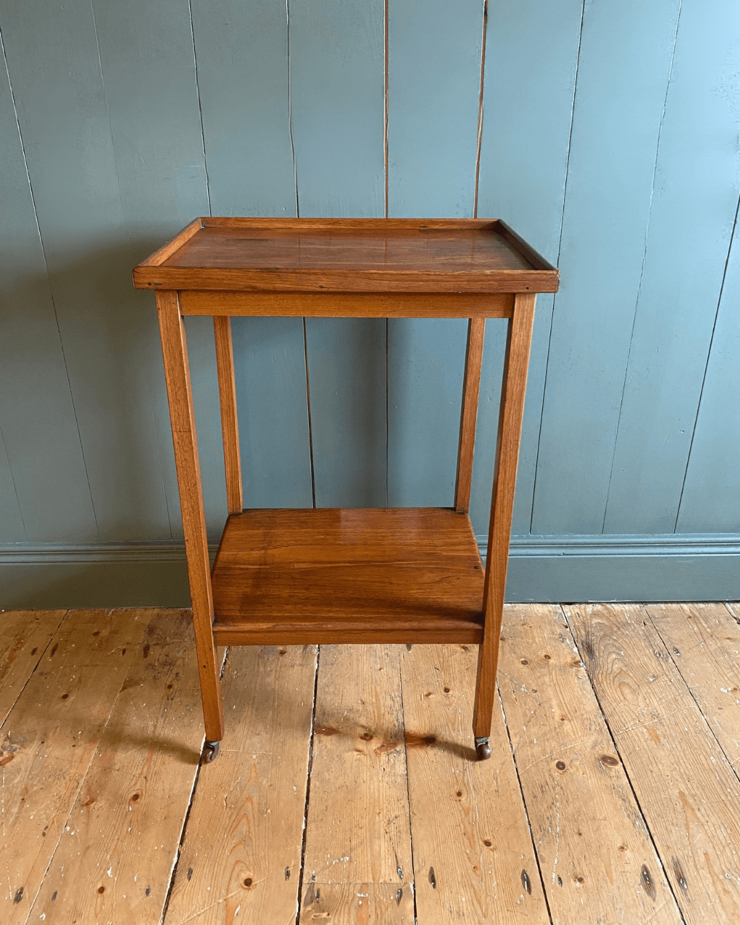 Walnut 2-Tiered Trolly, 1920s