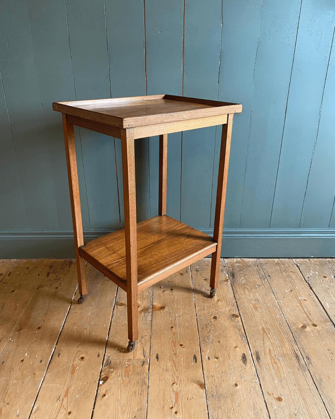 Walnut 2-Tiered Trolly, 1920s