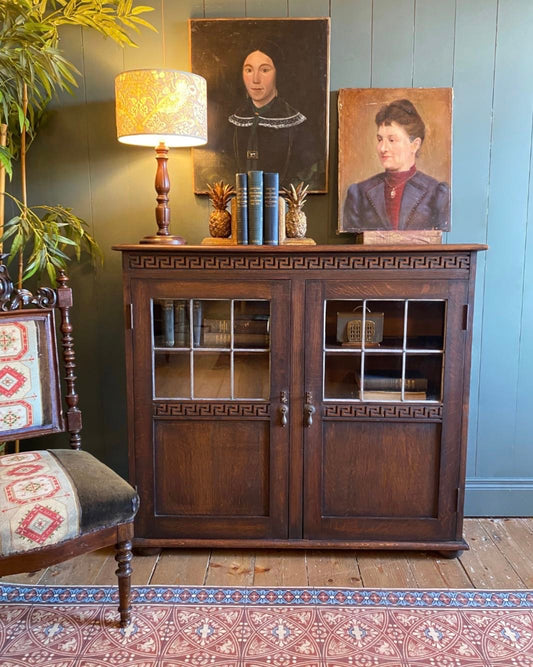 1930s-Leaded-Glazed-Bookcase