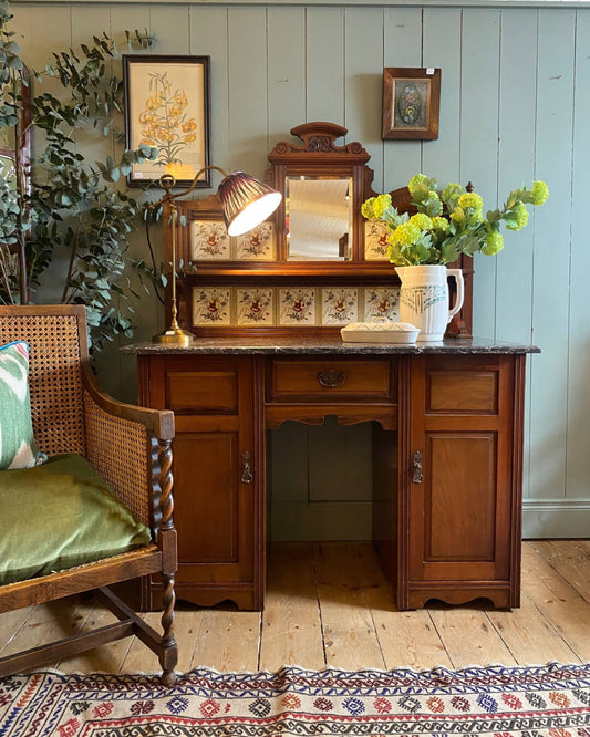 1930's Marble Top Wash Stand