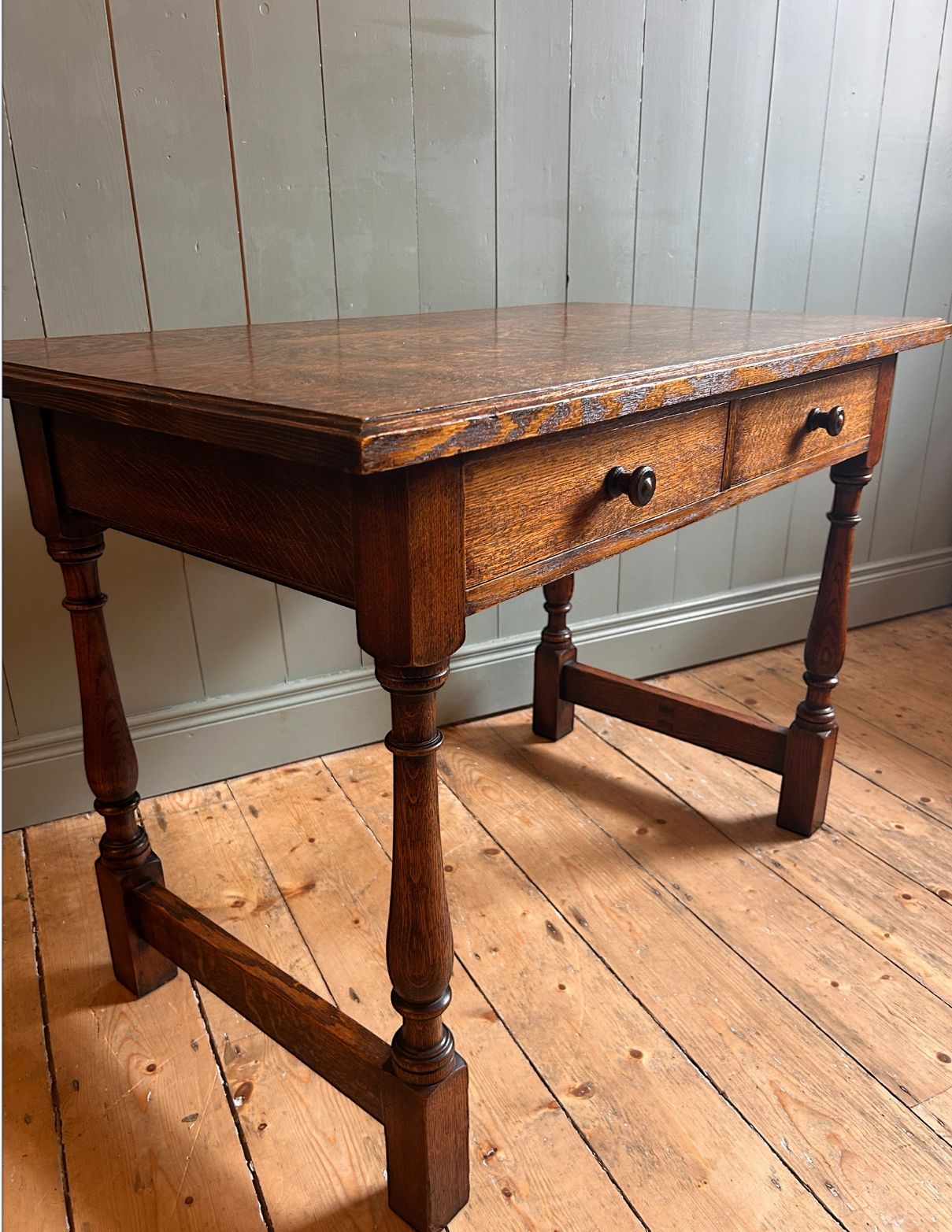 1930's Oak Console Table