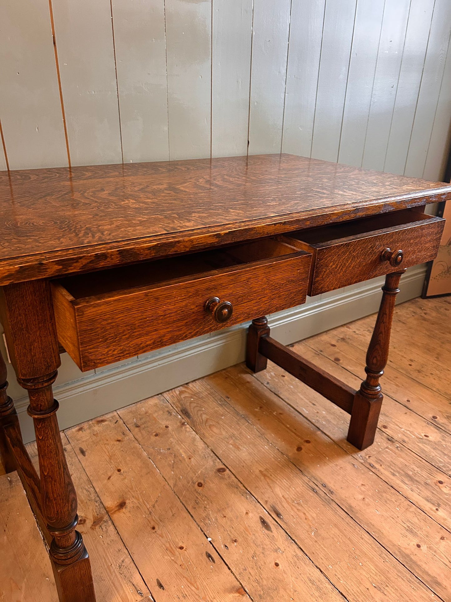 1930's Oak Console Table