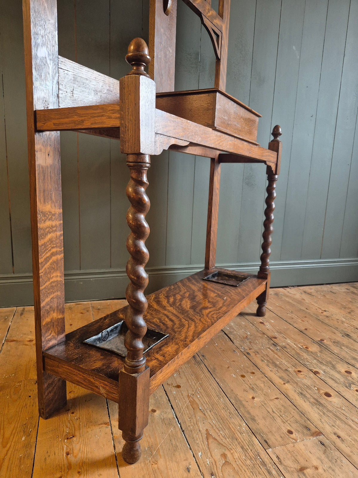1930's Oak Hall Stand