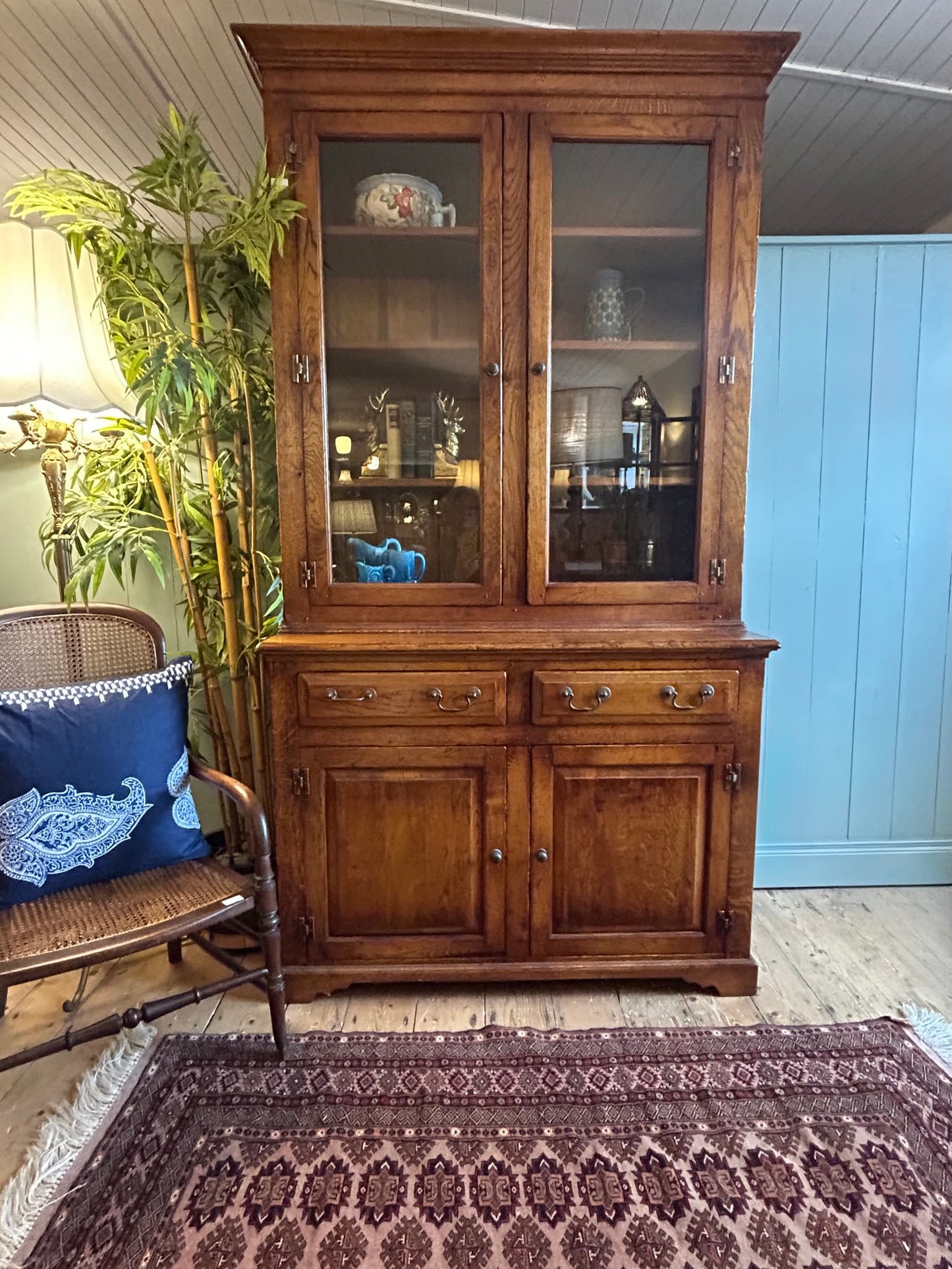 Solid Oak Bookcase c1940s