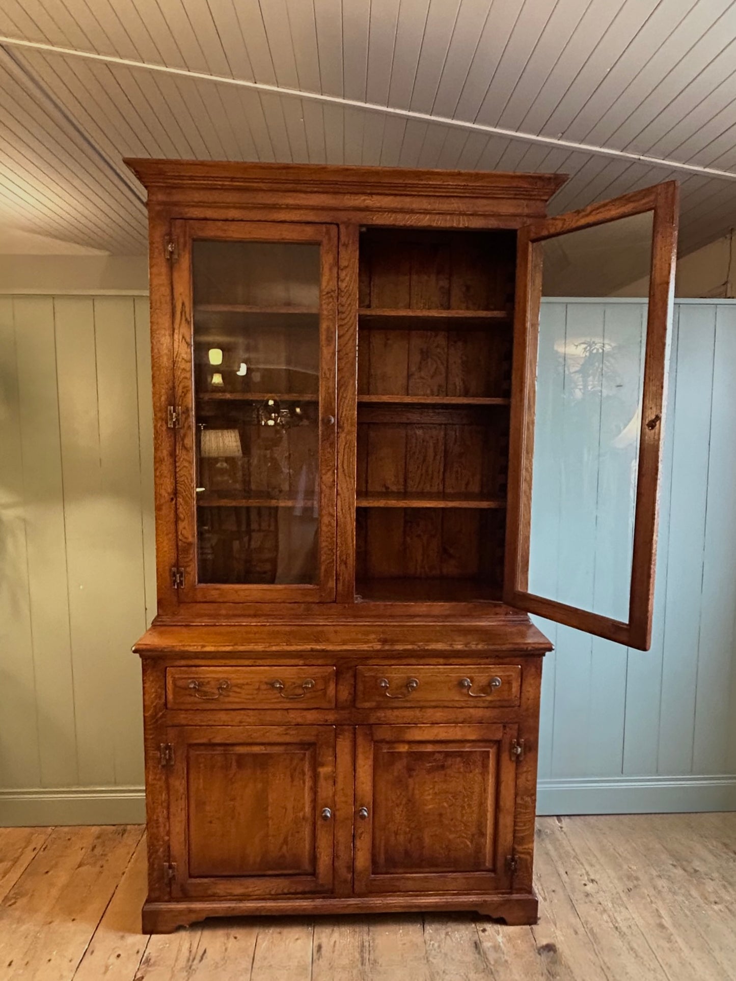 Solid Oak Bookcase c1940s