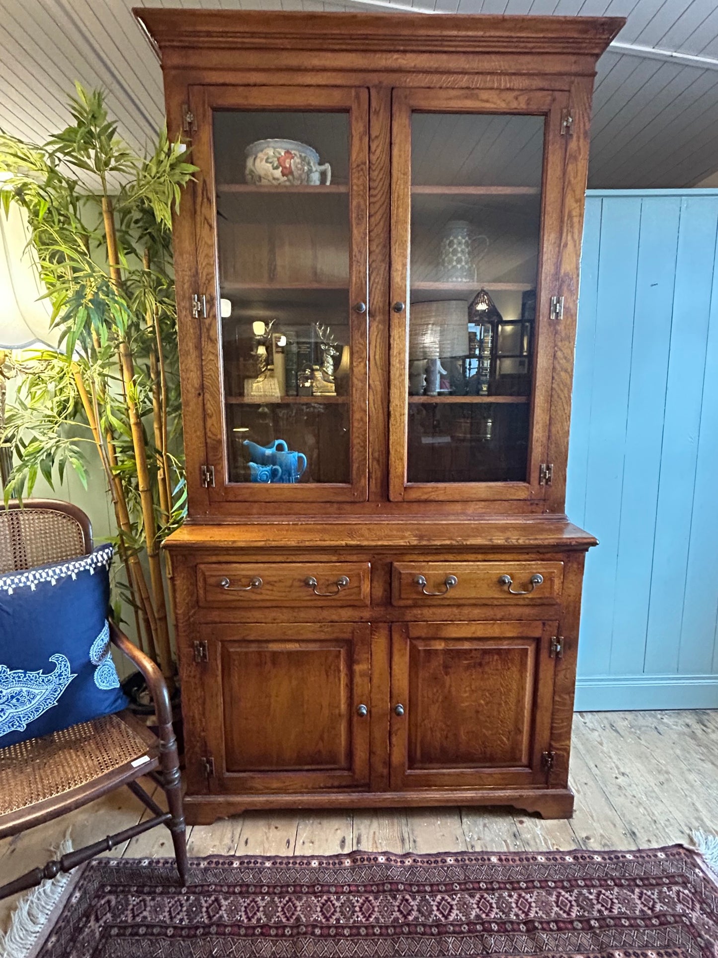 Solid Oak Bookcase c1940s