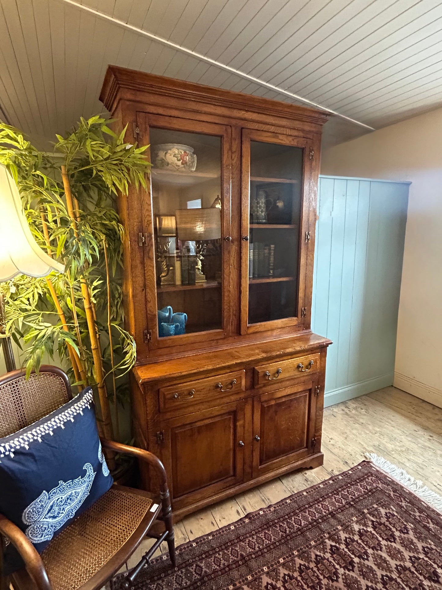 Solid Oak Bookcase c1940s
