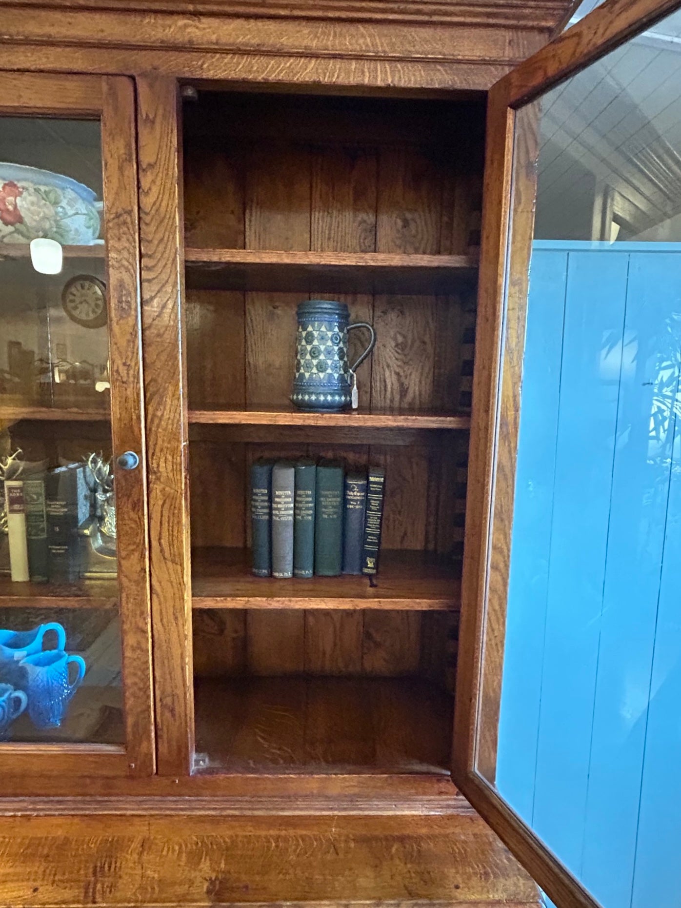 Solid Oak Bookcase c1940s