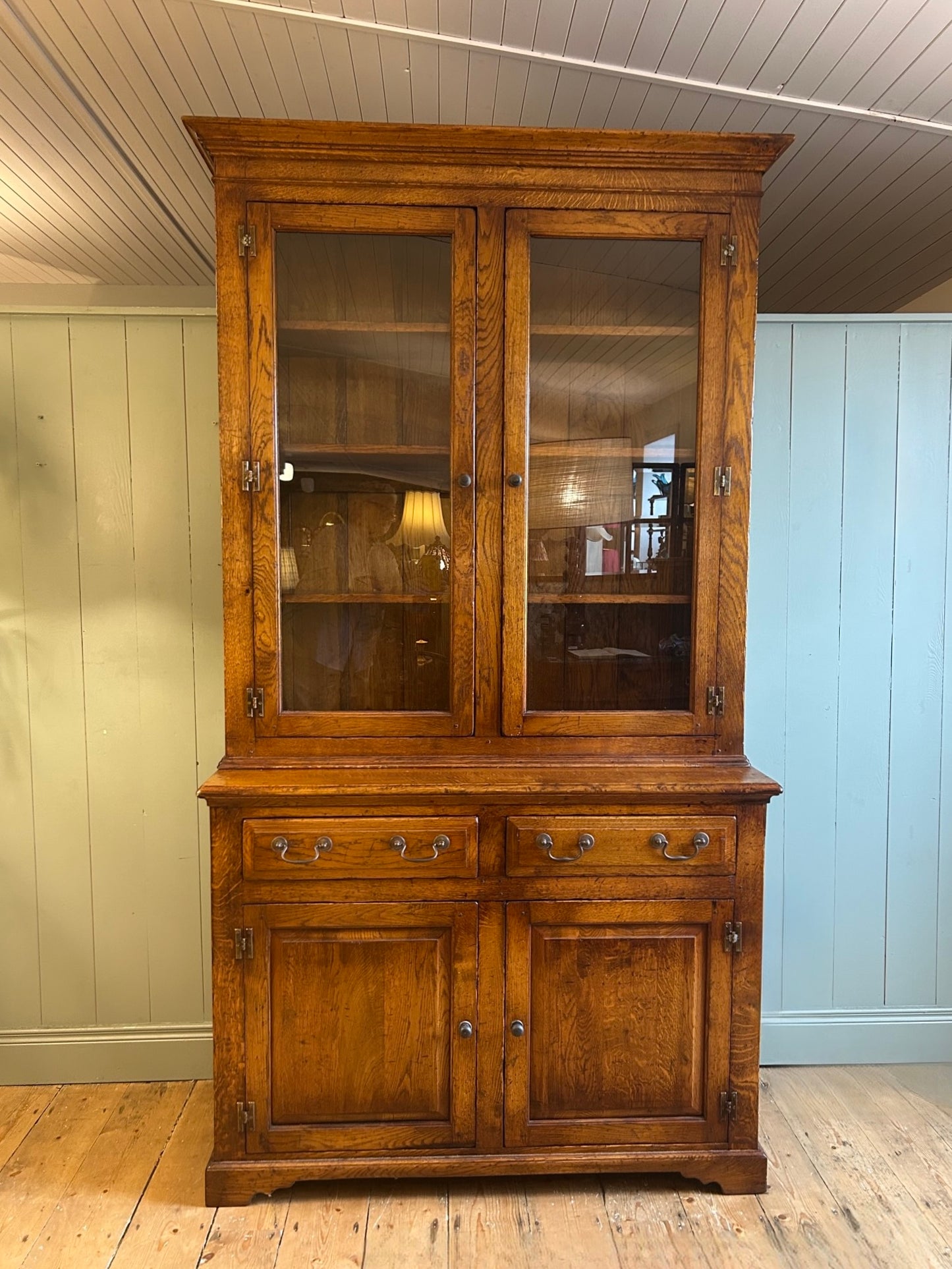 Solid Oak Bookcase c1940s