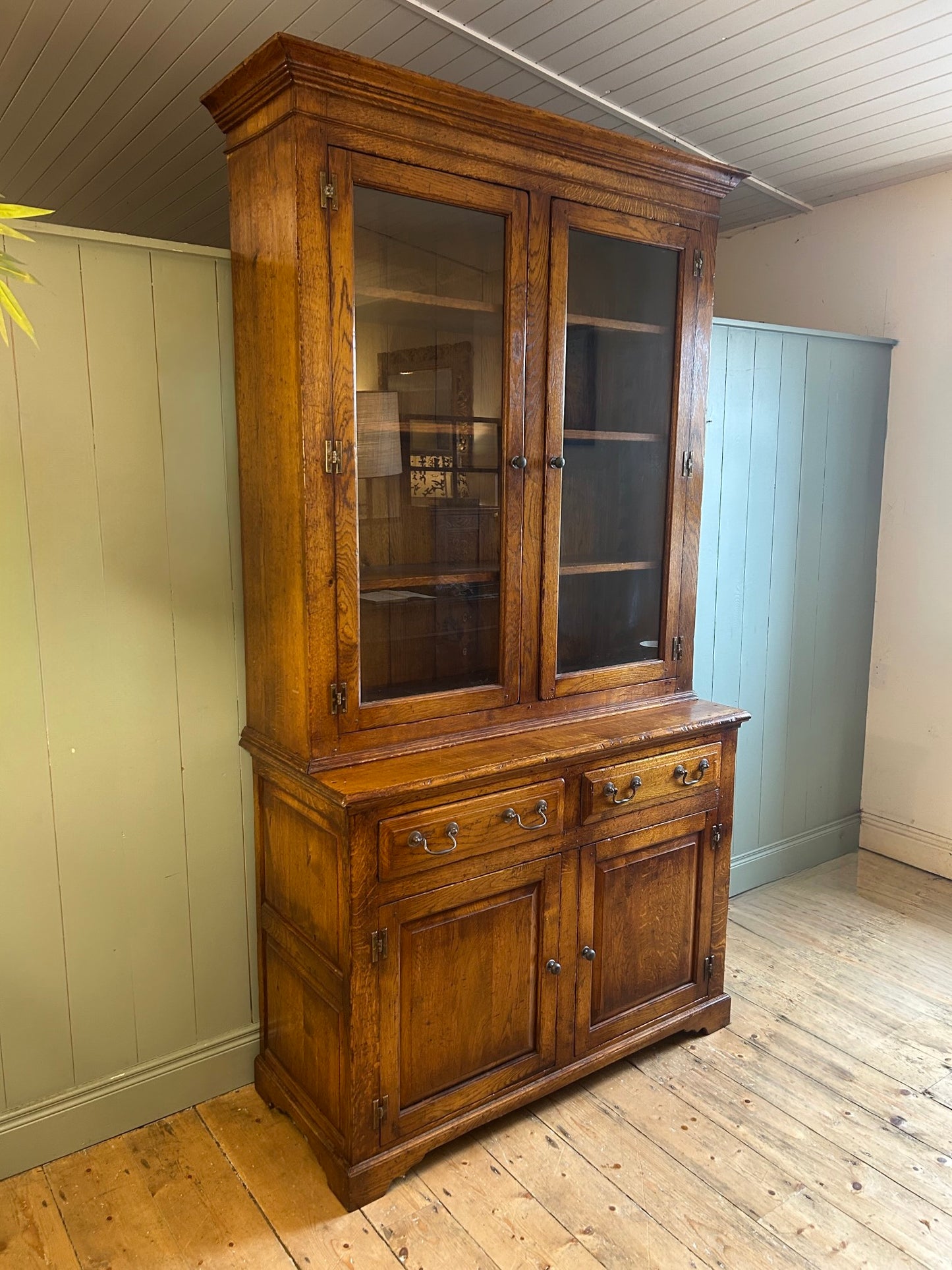 Solid Oak Bookcase c1940s