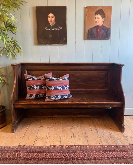 19th Century Oak Settle Bench