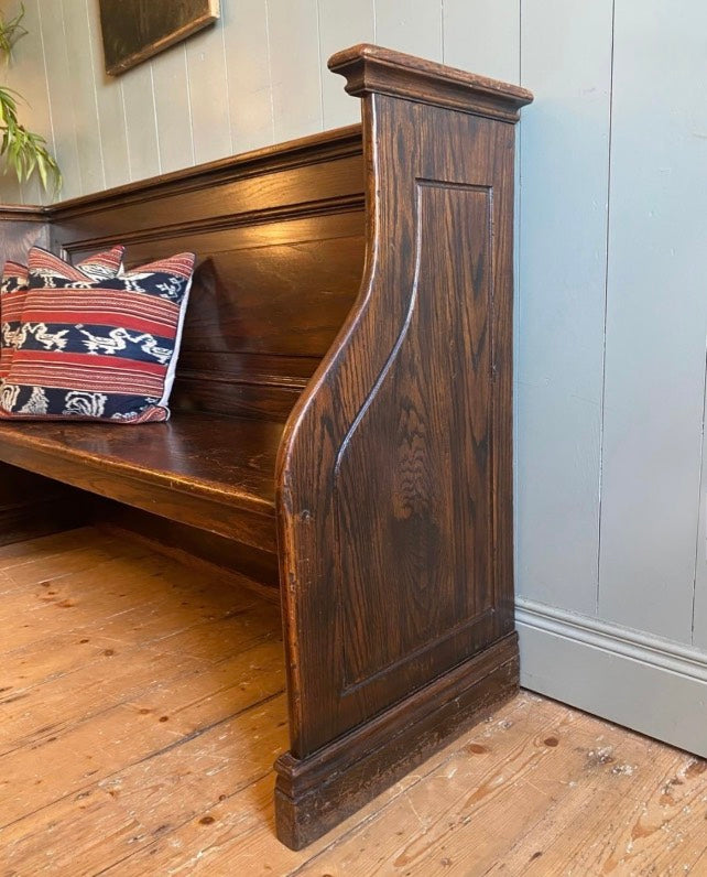 19th Century Oak Settle Bench