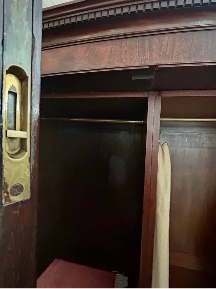 19th Century Bow Front Mahogany Wardrobe