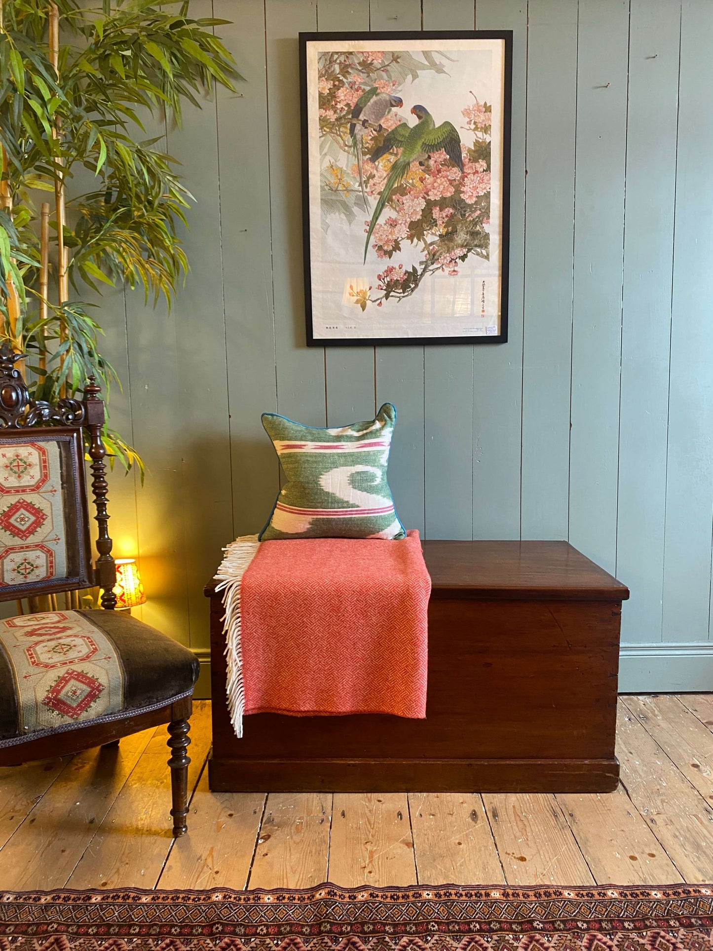 19th Century Mahogany Blanket Box