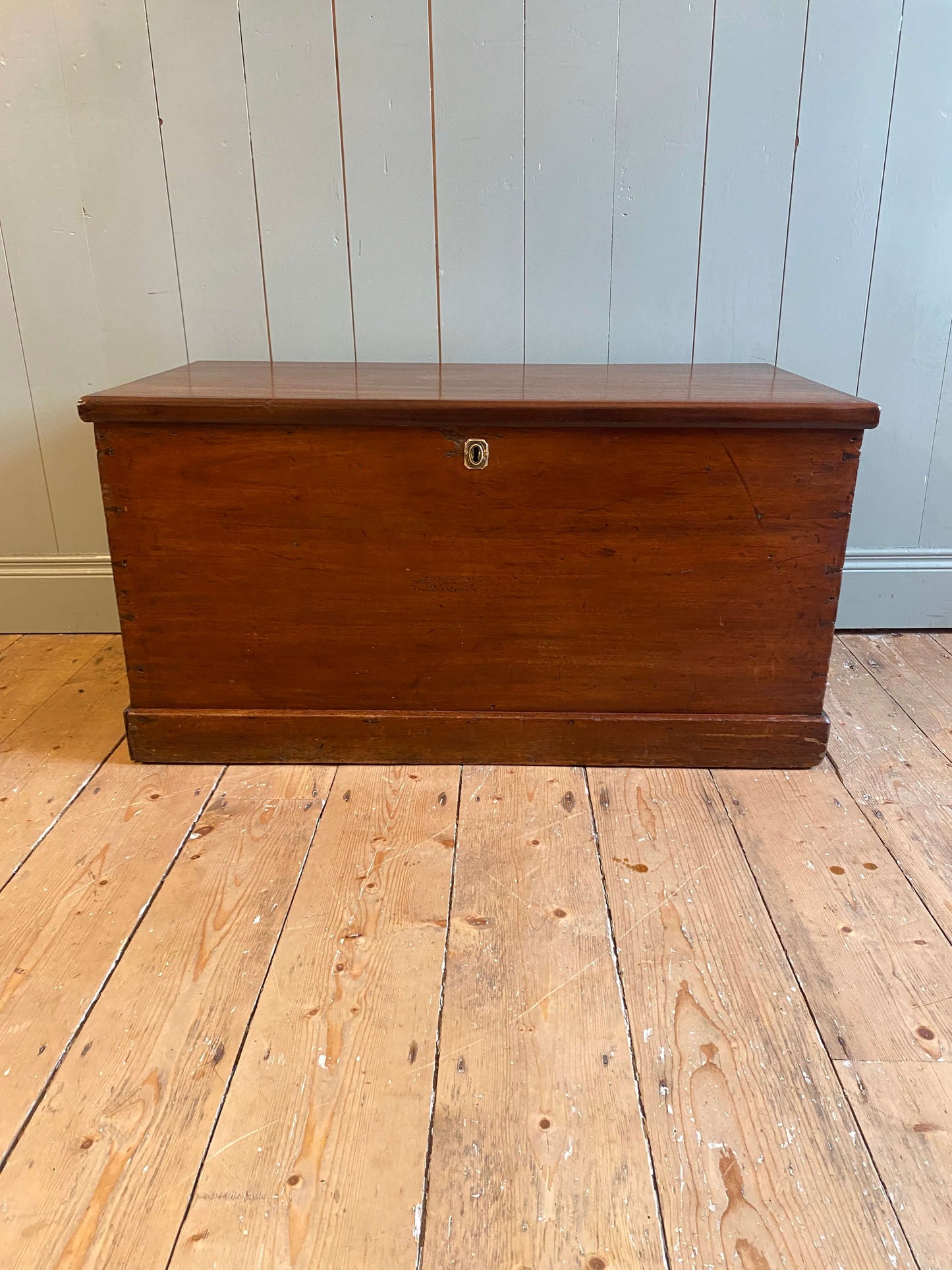 19th Century Mahogany Blanket Box