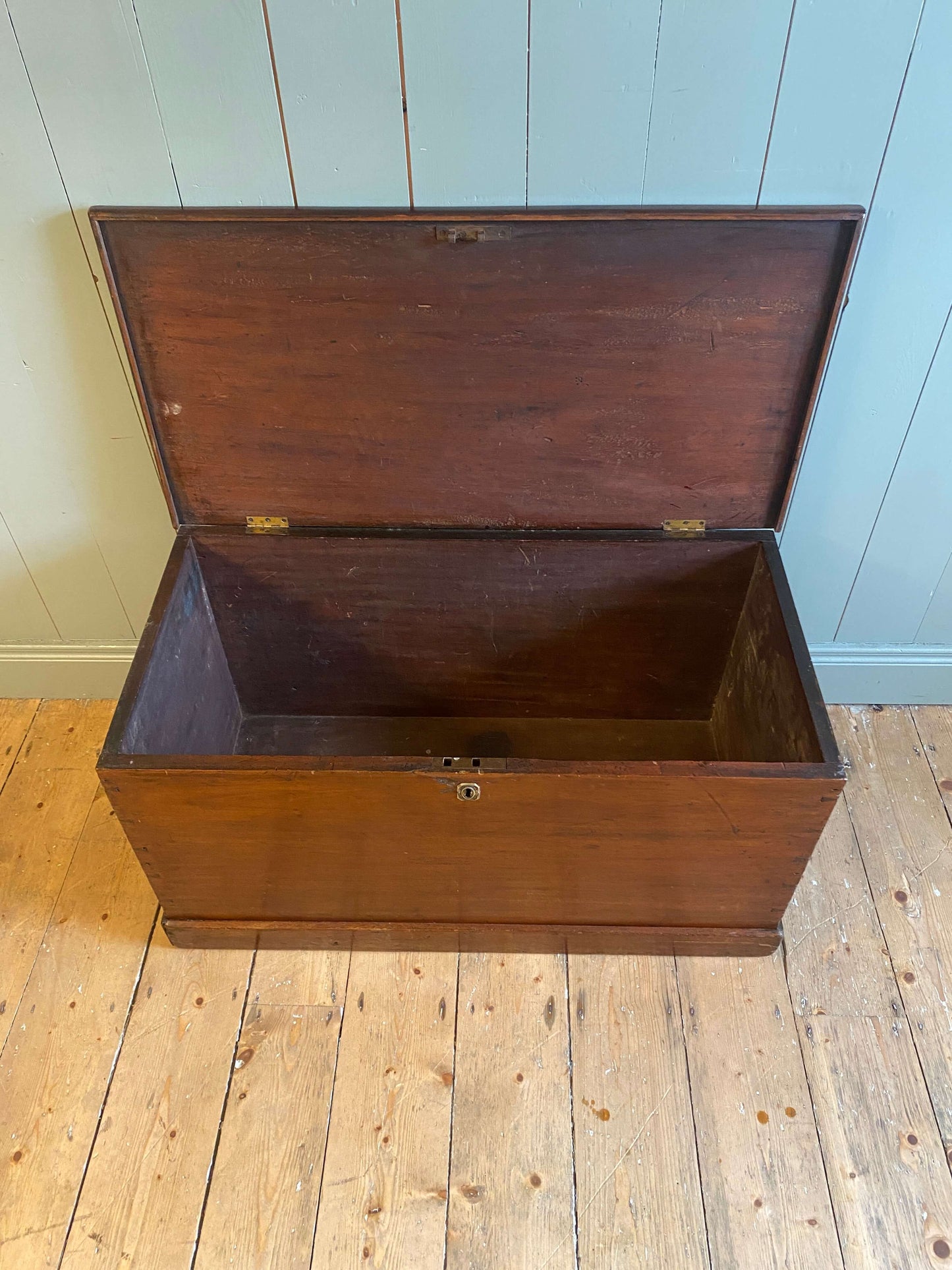 19th Century Mahogany Blanket Box