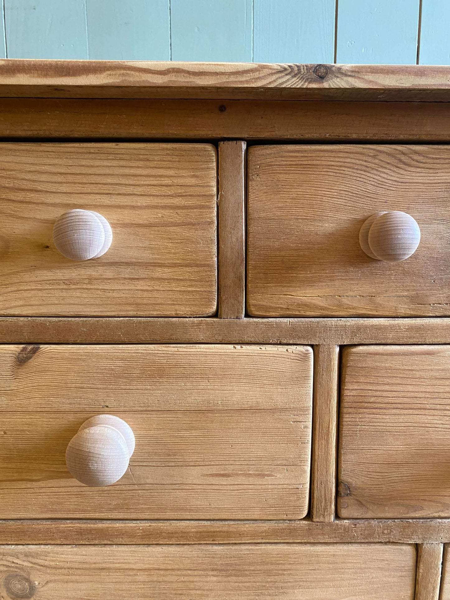 Reclaimed Pine Bank Of Drawers