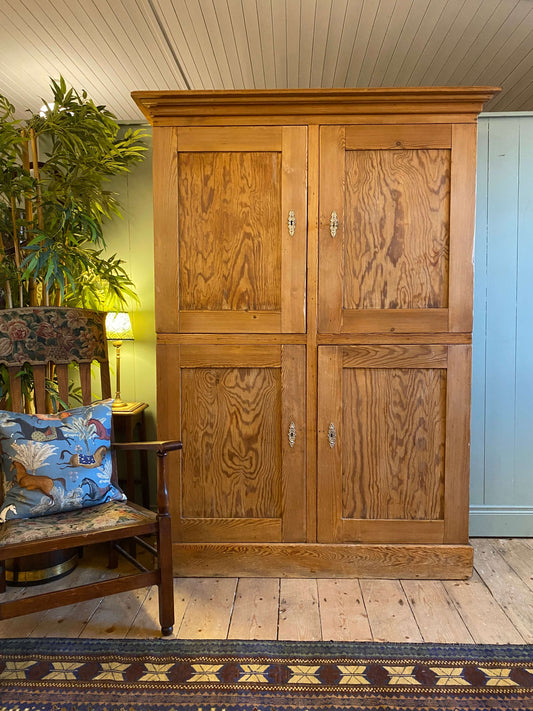 19th Century Pitch Pine Cupboard