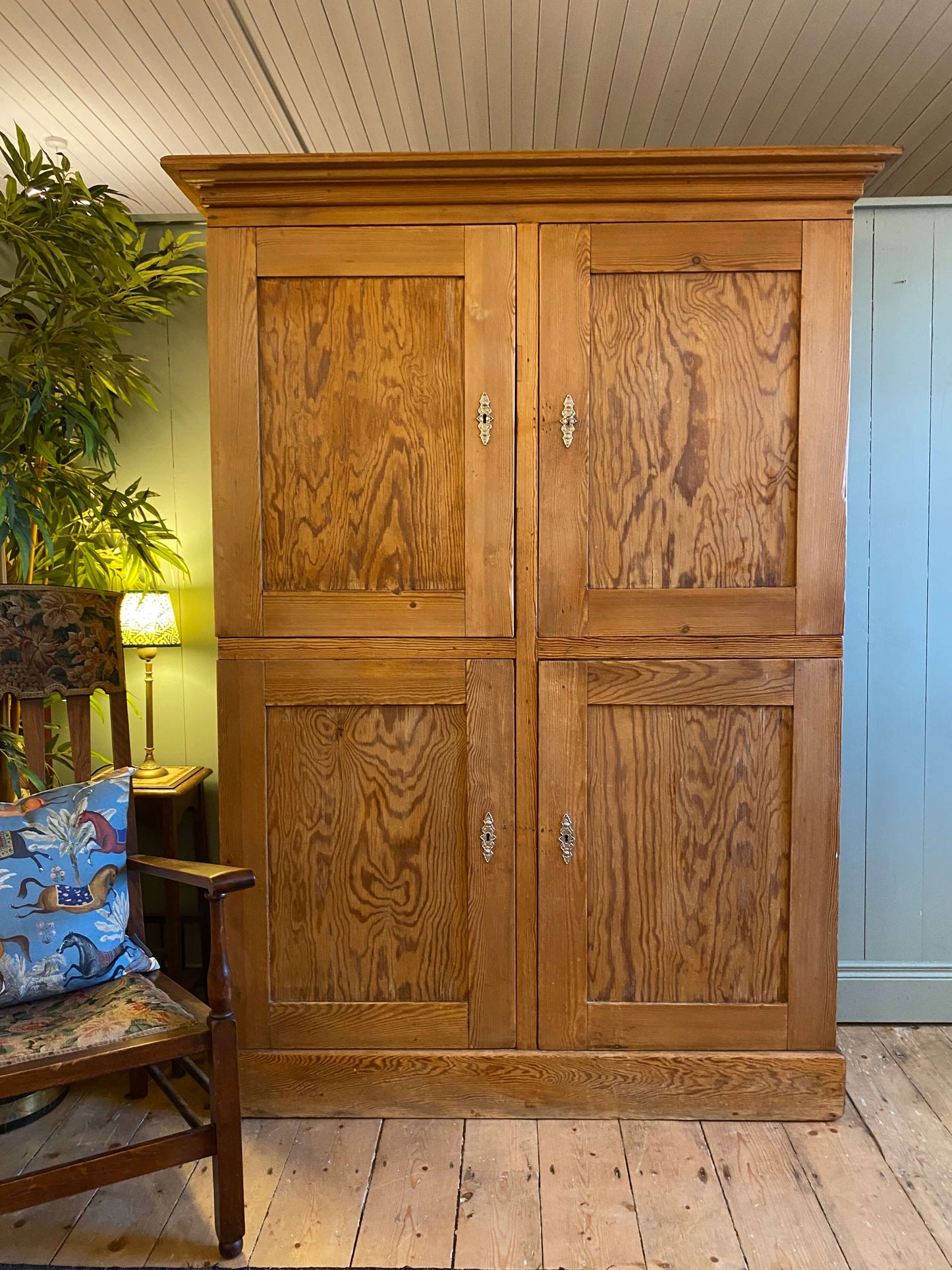 19th Century Pitch Pine Cupboard
