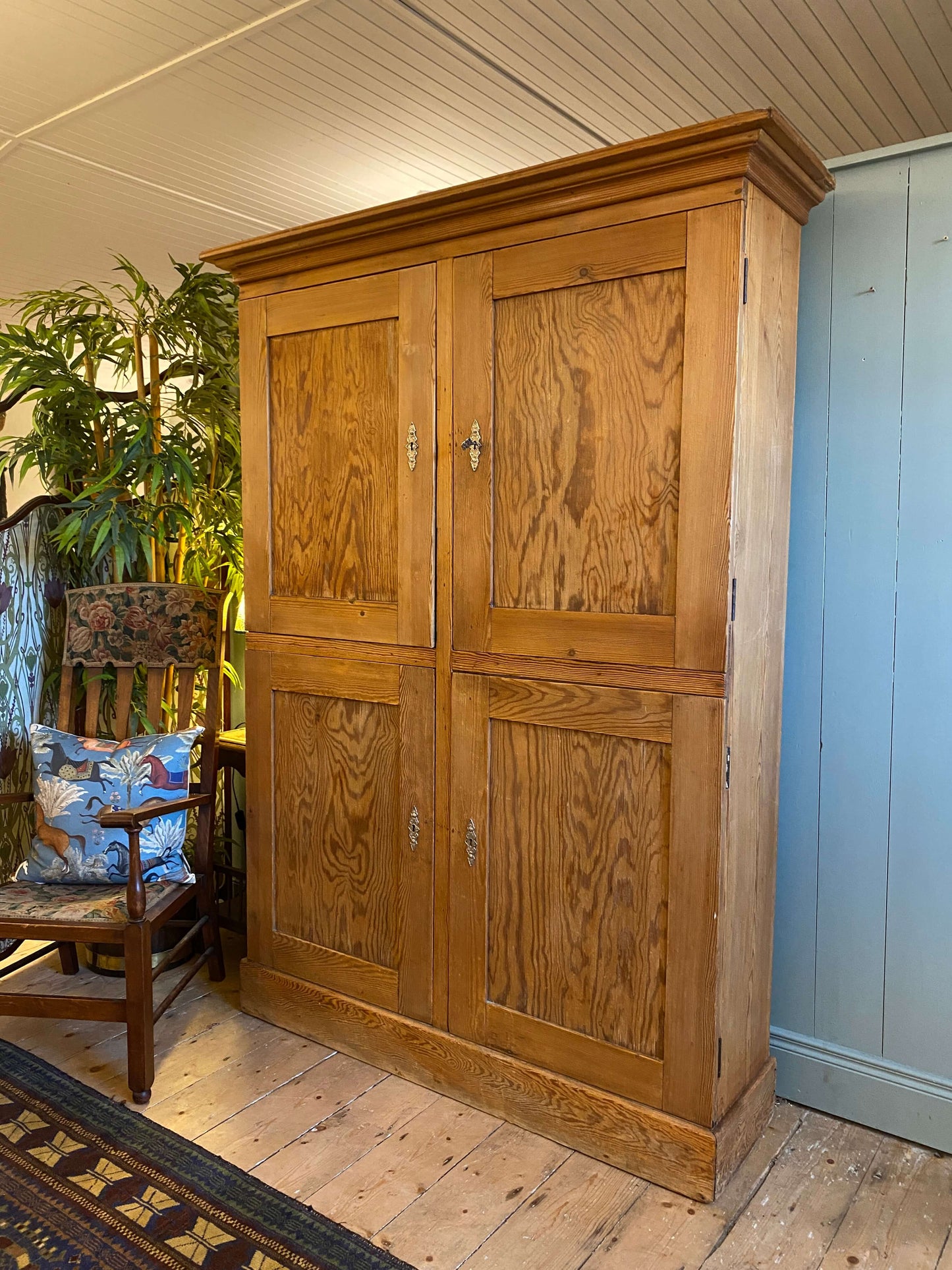 19th Century Pitch Pine Cupboard