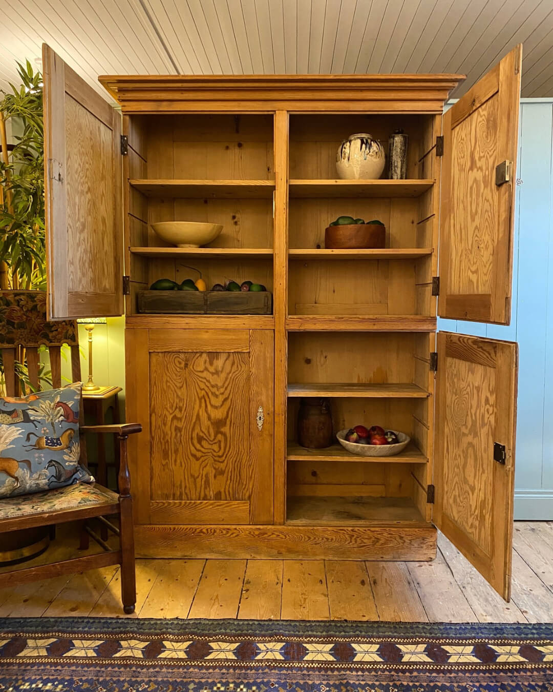 19th Century Pitch Pine Cupboard