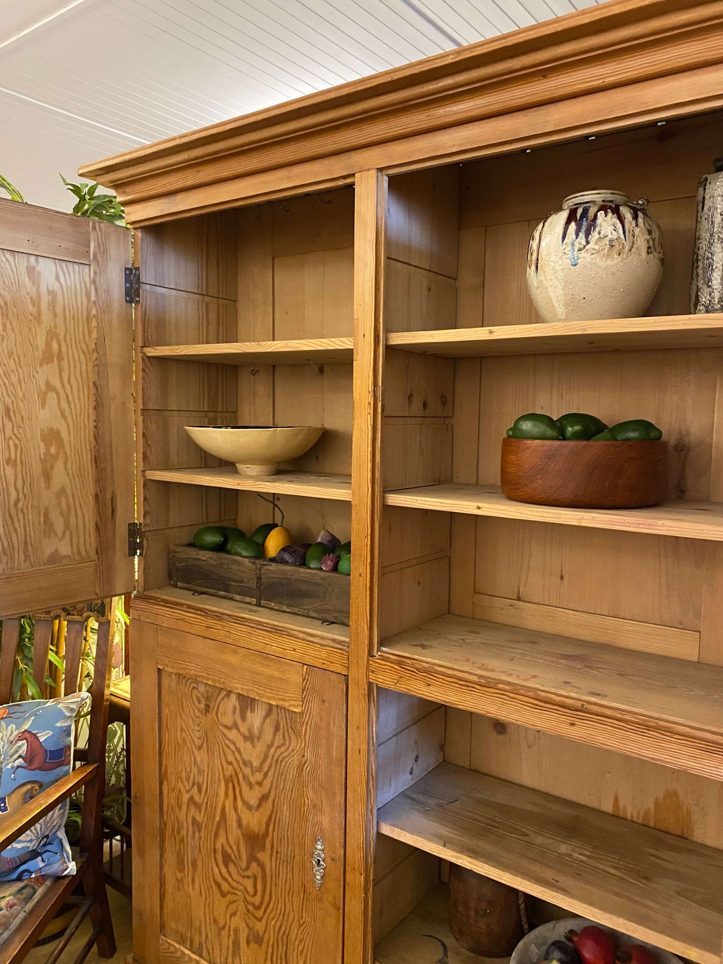 19th Century Pitch Pine Cupboard