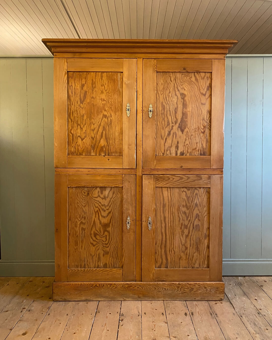 19th Century Pitch Pine Cupboard