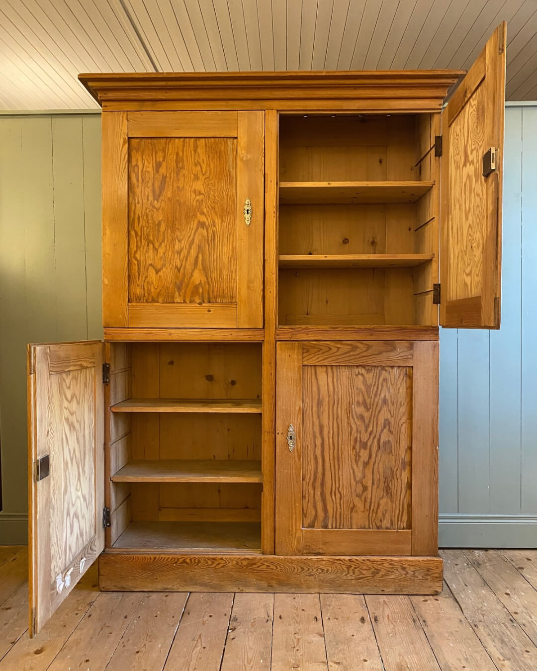 19th Century Pitch Pine Cupboard