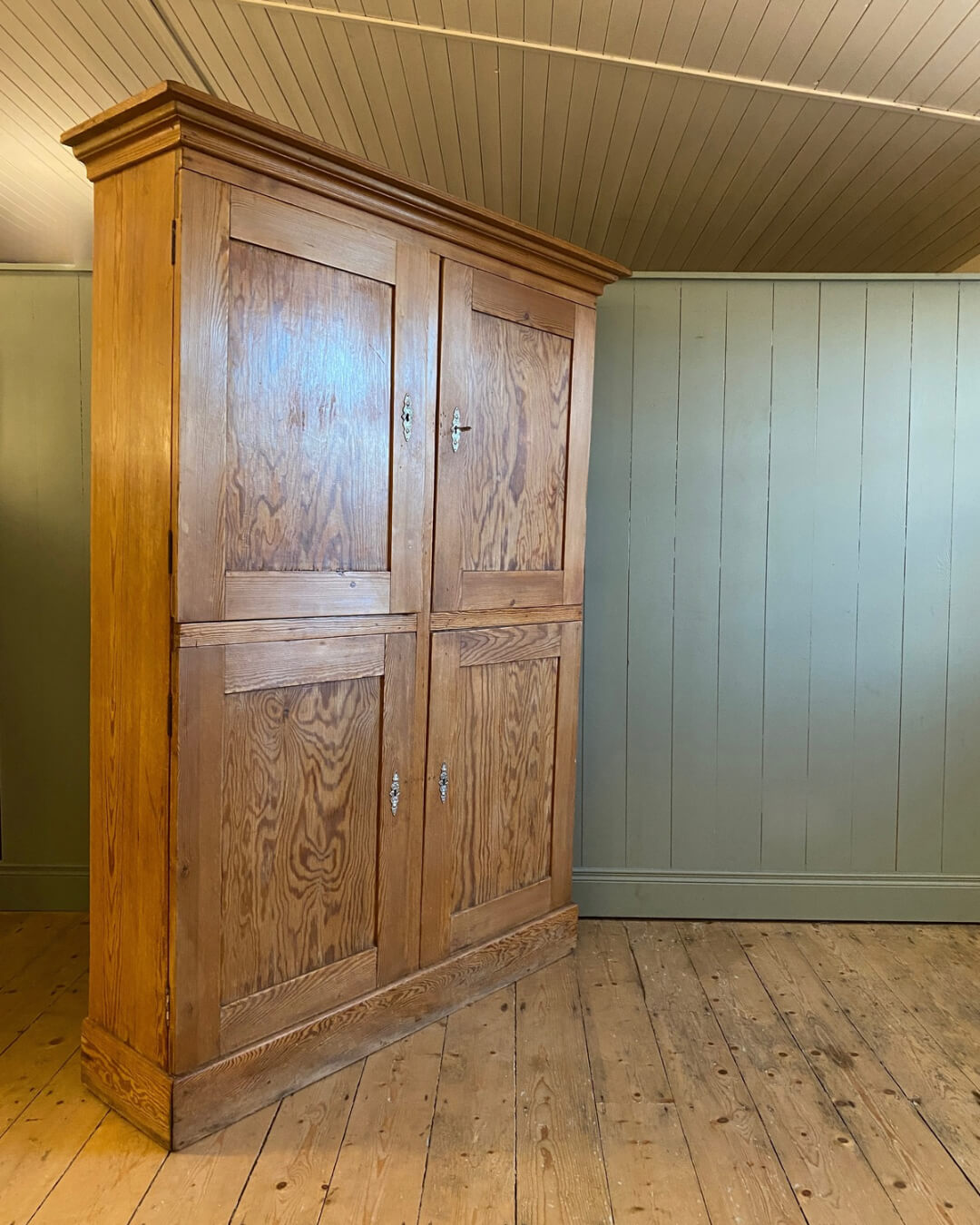 19th Century Pitch Pine Cupboard
