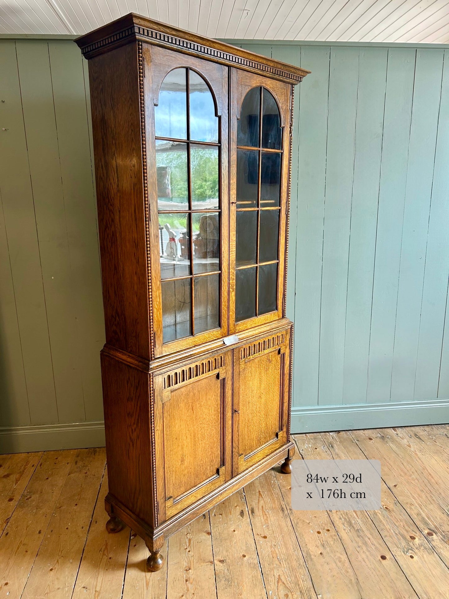 1930s Oak Cabinet / Bookcase
