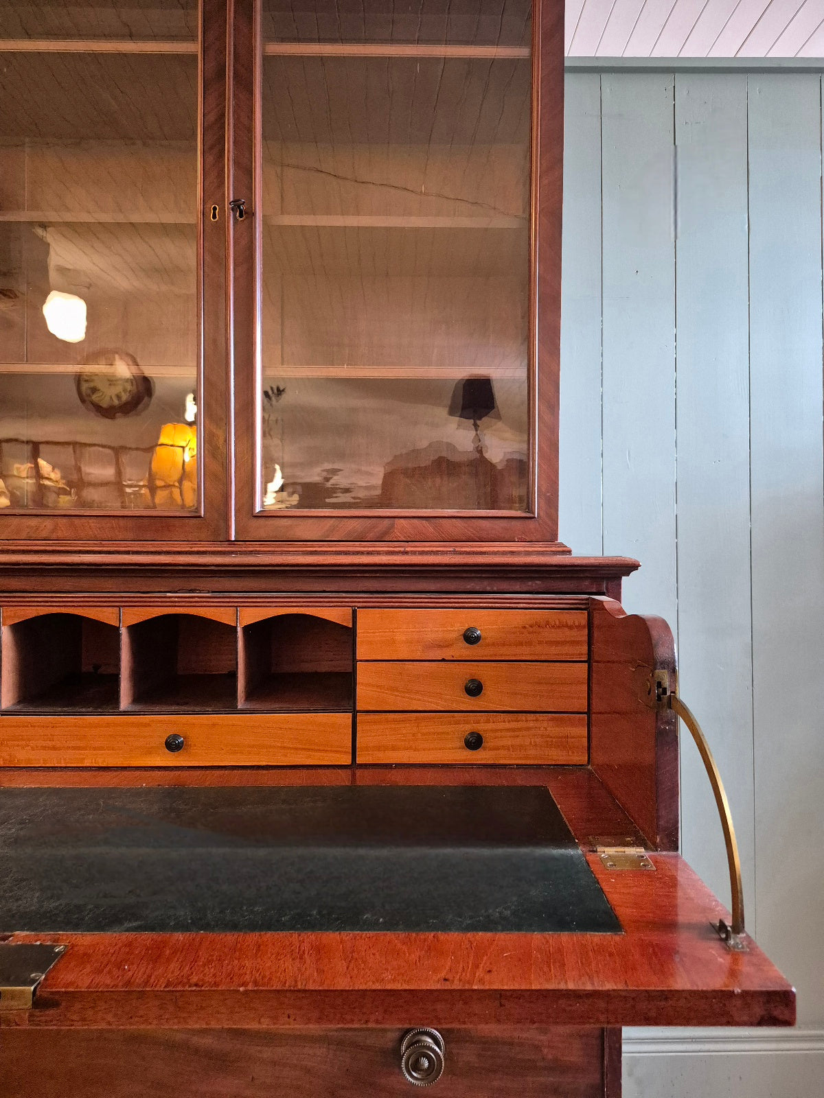 Victorian Mahogany Bureau Bookcase