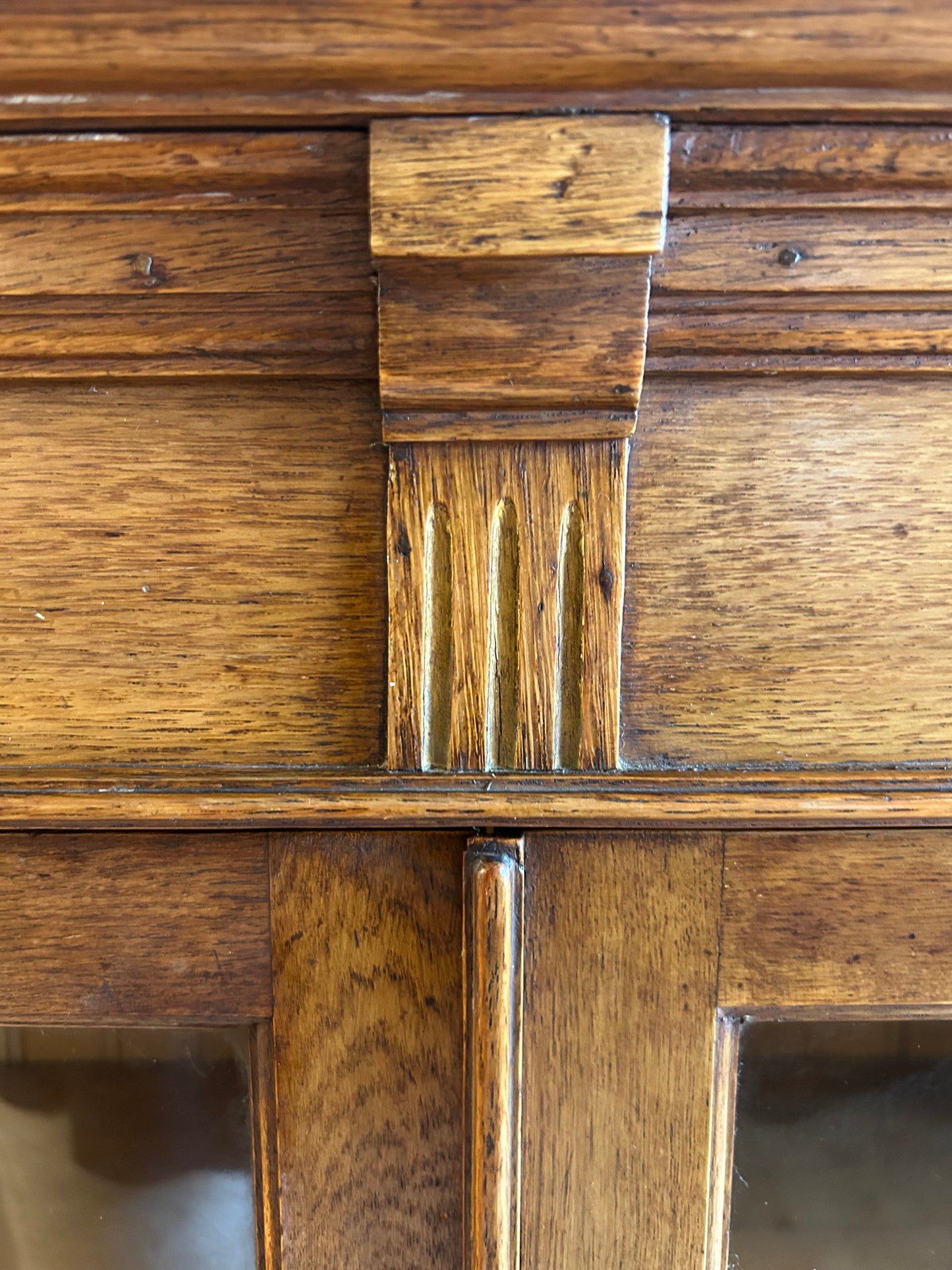 Early 20th Century Oak Glazed Bookcase